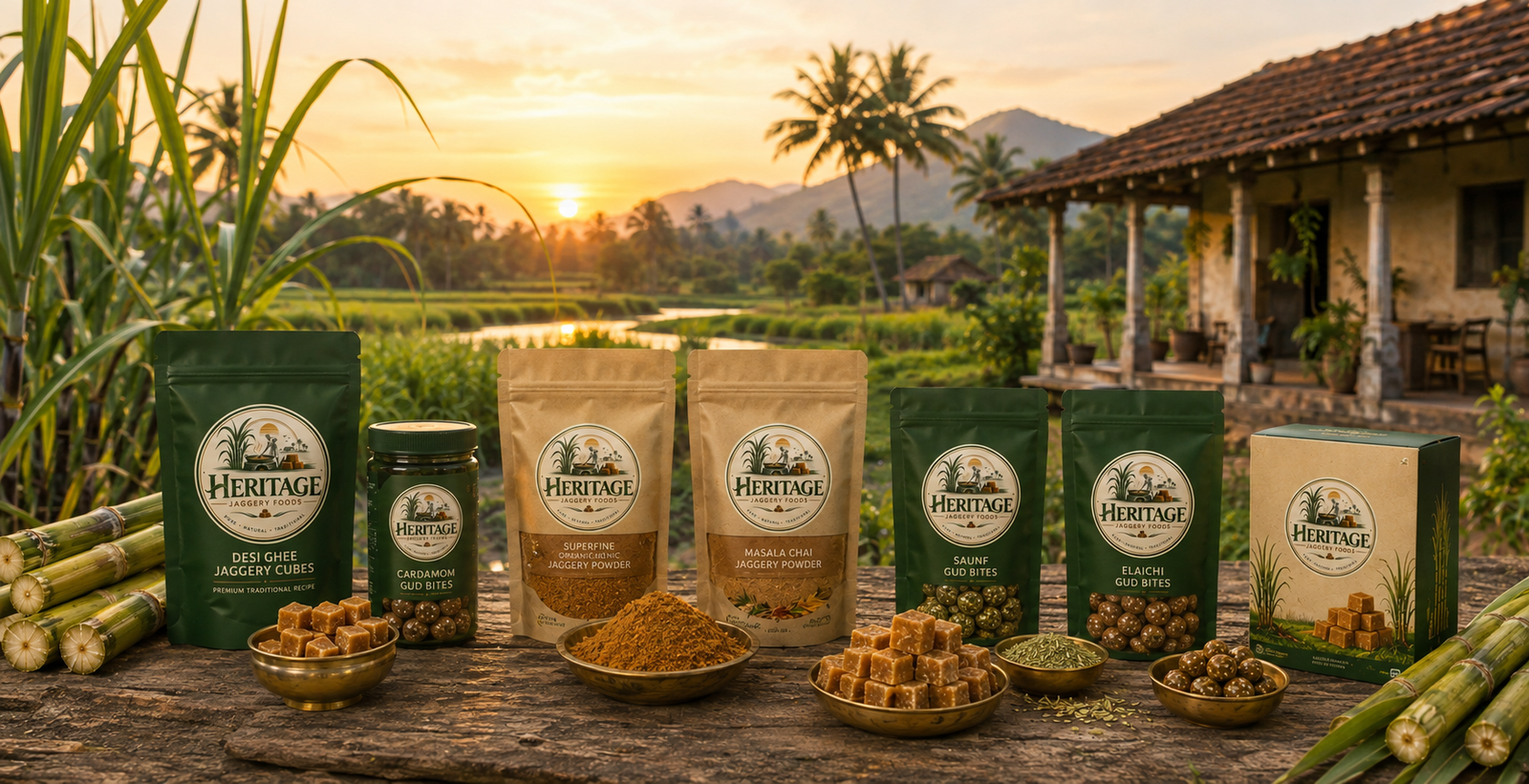 Heritage Natural Jaggery Products